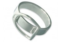 Bague étrier en argent Boissonnet Design