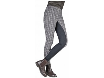 PANTALON HKM CARREAUX FOND PEAU NOUVEAUTE 2010