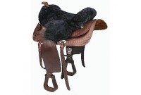 Dessus de selle western C.S.O. mouton v&eacute;ritable EKKIA