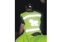 Gilet fluo de s&eacute;curit&eacute; taille enfant HKM