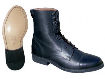 BOOTS A LACETS + ZIP CUIR WALDHAUSEN 
