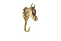 Porte bridon -t&ecirc;te de cheval- en laiton HKM