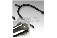 EPERONS A PETITE MOLETTE INOX RECOUVERT DE CAOUTCHOUC METALAB