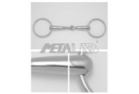 MORS DE BRIDE INOX CANON PLEIN METALAB