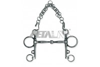 MORS PELHAM INOX PETIT CANON PLEIN METALAB