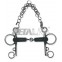  MORS PELHAM INOX CANON GAINE DE CAOUTCHOUC SOUPLE  BRANCHES LONGUES  METALAB