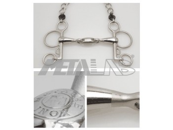 MORS PELHAM INOX DOUBLE BRISURE CANON PLEIN ARTISAN