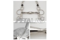  MORS PELHAM INOX DOUBLE BRISURE CANON PLEIN ARTISAN
