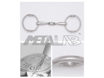 MORS RELEVEUR ARTISAN INOX DOUBLE BRISURE LIEN OVAL CANON CREUX METALAB