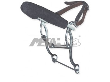 HACKAMORE AMERICAIN INOX MUSEROLLE EN NEOPRENE METALAB