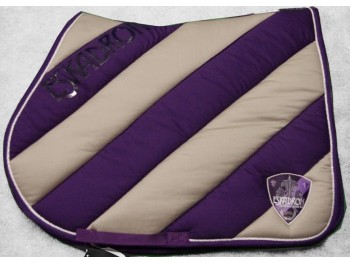 Tapis bicolore ray&eacute; Eskadron