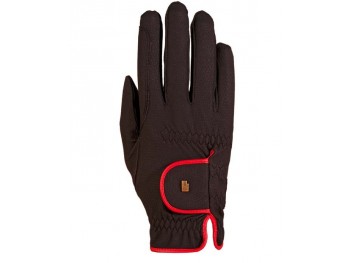 Gants Roeckl light and grip Noir liser&eacute; rouge