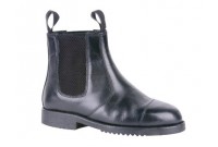Boots en cuir avec insert &eacute;lastique HKM