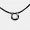PENDENTIF FER A CHEVAL AVEC LACET CUIR